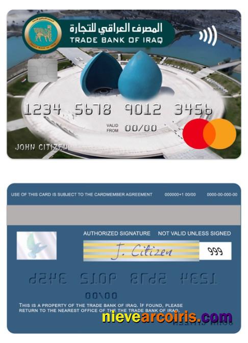 Iraq Trade Bank of Iraq mastercard